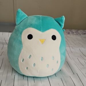 Squishmallows Teal and White Plush